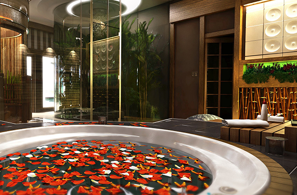 spa interior rendering